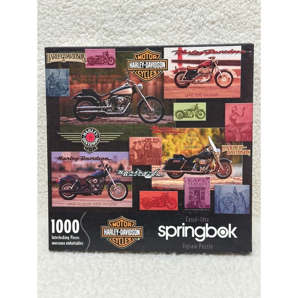 Springbok Other - Harley Davidson Jigsaw Puzzle 1000 Piece Springbok Motorcycle Collage